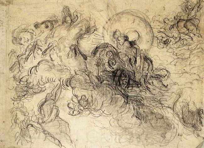 Eugene Delacroix Apollo Slays Python France oil painting art
